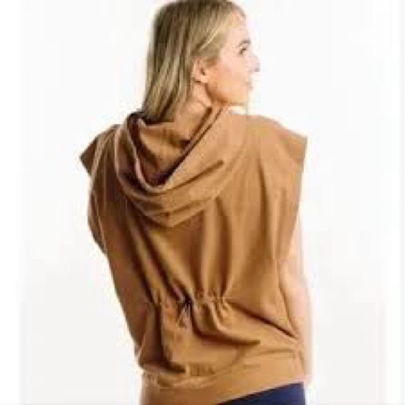 ZYIA camel knockout cinch hoodie - Picture 3 of 9